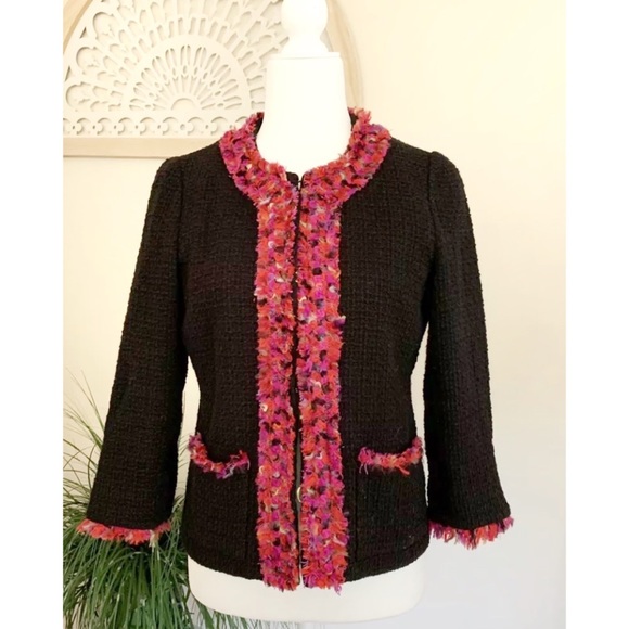 Kate Spade New York Ginnifer Blazer Tweed Black S